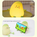 Axyaa Cat Silicone Night Light with Remote - Rechargeable LED Touch Sensor Lamp