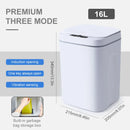 Axyaa 16L Electric Sensor Trash Can Touchless Smart Bin Kitchen Bathroom Garbage Bin