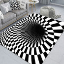 Axyaa 3D Optical Illusion Entrance Carpet: Trippy Living Room Rug for Hallway, Bedroom, Bathroom