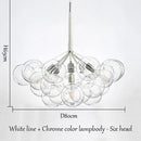 Axyaa Nordic Bubbleball LED Chandelier for Children's Room and Living Room