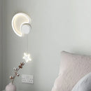 Axyaa Nordic LED Wall Lamp Cloud Star Moon Kids Bedroom Indoor Sconce