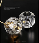 Axyaa Crystal Ball Wall Lamp: Modern Bedroom Bedside & Living Room Decor