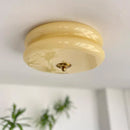 Axyaa White Jade Glass Ceiling Light - Modern Bedroom Lamps