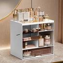 Axyaa Clear Cosmetic Organizer with Drawers - Desktop Storage Box for Makeup and Stationery