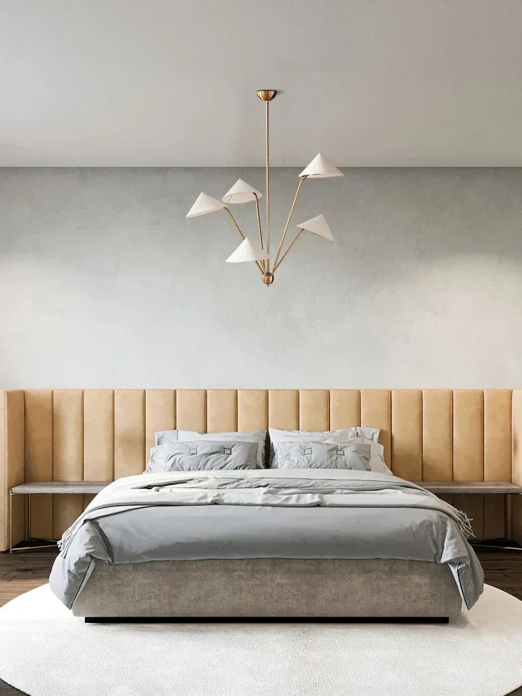 Axyaa Wabi Sabi Cloth Ceiling Pendant Chandelier for Living Room Decor