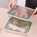 Axyaa Square Stainless Steel Food Storage Pan with Lid - Large Lunch Box Container