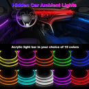 Axyaa LED Acrylic Strip: Cuttable, Flexible Decorative Car Interior Lamp