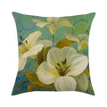 Axyaa Floral Linen Pillowcase 45x45cm