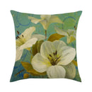 Axyaa Floral Linen Pillowcase 45x45cm
