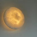 Axyaa Marble Alabaster Wall Lamp Bedroom Living Room TV Background Copper Wall Lamp