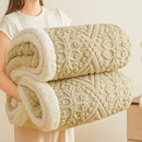 Axyaa Winter Sherpa Blanket: Double Layer Plush Fleece Quilt for Warmth & Comfort