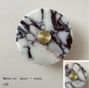 Axyaa Stone Gold Metal Art Deco Wall Light for Bedroom and Aisle