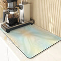 Axyaa Yellow Non-Slip Diatoms Drying Mat for Kitchen Counter-Limited Offer!