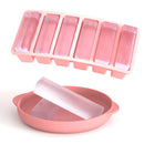 Axyaa Silicone Ice Stick Mold Tray with Lid for Tumbler Cup - Set of 2