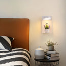 Axyaa LED Wall Lights with Switch, USB Charging, Bedroom Living Room Indoor Decor Lighting