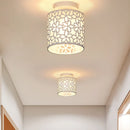 Axyaa Nordic Flower Print Ceiling Light: Modern Loft Lamp Shade for Home Decor