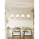 Axyaa Nordic Mushroom Glass Chandelier Pendant Lamp for Living Room and Kitchen
