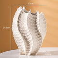 Axyaa Irregular Paths Ceramic Vase - Abstract Design for Flower Arrangements & Home Decor