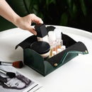 Axyaa PU Leather Tissue Box Case: Stylish Napkin Holder & Paper Storage