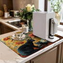 Axyaa Vintage Flower Plant Vase Drying Mat Absorbent Non-Slip Placemat