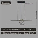 Axyaa Adjustable LED Pendant Lights in Gold/Black for Home and Kitchen Lighting