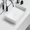 Axyaa Striped Rectangular Ceramic Bathroom Sink