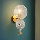 Axyaa Crystal Wall Lamp for Bedroom Living Room TV Sofa Balcony Creative Lighting