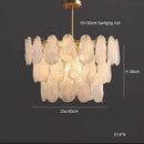 Axyaa Nordic White Cloud Glass LED Pendant Light Chandelier