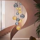 Axyaa Nordic Home Decoration Stair Chandelier Living Room Dining Room Indoor Lighting