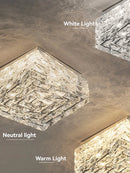 Axyaa Nordic Crystal LED Ceiling Chandelier - Luxury Gold Chrome Lighting for Home Décor