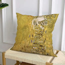 Axyaa Yellow Linen Autumn Pillowcase Cushion Cover - 45x45 Square Decorative Sofa Bed