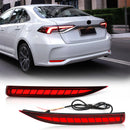 Axyaa LED Rear Bumper Lights for Toyota Corolla Altis 2019-2022 - Dynamic Turn Signal