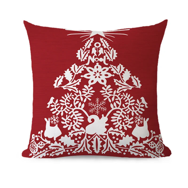 Axyaa Christmas Couch Pillows 45x45 Modern Xmas Home Decor Sofa Cushions
