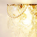 Axyaa Crystal Wall Lamp: Postmodern Living Room TV Background Creative Bedroom Light