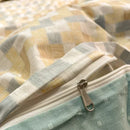 Axyaa Home Cotton Queen Bedding Set with Sheets Comforter Cover Pillowcase