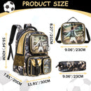 Axyaa Boys School Backpacks: 3PCS Elementary Student Aesthetic Backpacks, Ages 8-10, Kids
