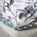 Axyaa Botanical Floral Fitted Sheet Set - Brushed Beige, Home & Hotel