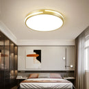 Axyaa Nordic Gold Round LED Ceiling Pendant Lamp for Bedroom Living Room Dining Room