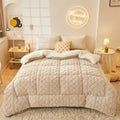 Axyaa Milk Fleece Double-sided Winter Quilt-Core Warm Arctic Fleece Quilt