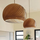 Axyaa Wabi Sabi Wood Pendant Lights Nordic Style LED Hanging Fixture