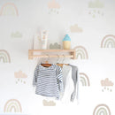 Axyaa Rainbow Clouds Wall Stickers for Children's Bedroom Decor