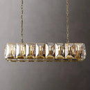 Axyaa Crystal Round LED Chandelier for Dining Bedroom Living Room - Art Lighting Fixture