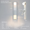 Axyaa Brass Bedside Wall Lamp Spot Light Fixture with Universal Joint, Vertical & Horizontal Installation