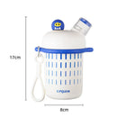 Axyaa Kids Stainless Steel Insulated Straw Cup - Double Drink Thermos