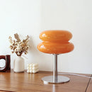 Stained Glass Desk Lamp for Children's Bedroom with Egg Tart Design - Axyaa Brand