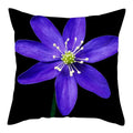Axyaa Flower Printed Pillow Case - Decorative Polyester Cushion Cover - 45x45cm