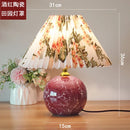 Axyaa Ceramic Desk Lamp Girl Bedroom Bedside Table Lamp Nordic Wedding Children's Room Gift