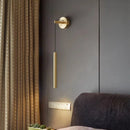 Axyaa Copper Wall Lamp: Minimalist LED Lighting for Bedroom, Living Room, Corridor