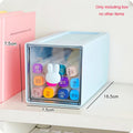 Axyaa Kawaii Plastic Desk Organizer Drawer Transparent Pen Holder for Home School