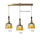 Axyaa Vintage LED Pendant Lamp with Copper Socket and Glass Shade